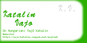 katalin vajo business card